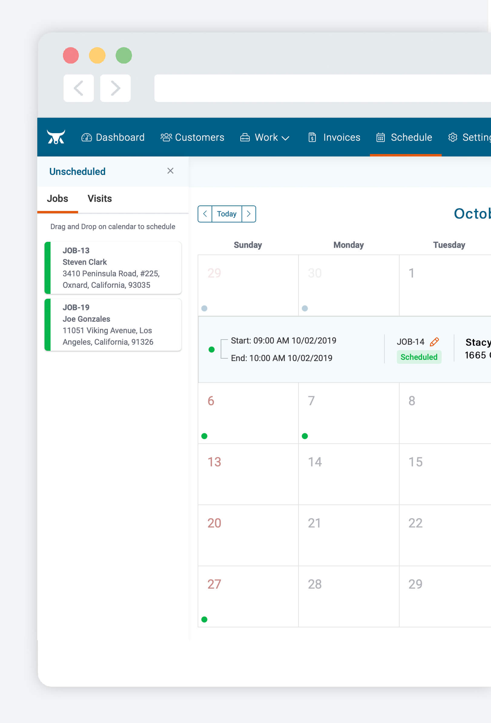 Scheduling image